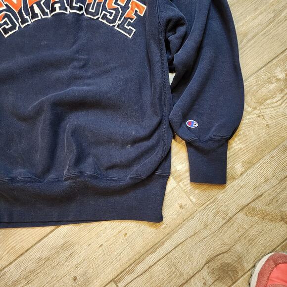 Champion 80s Heavyweight Reverse Weave Syracuse Crew Neck Sweatshirt - Picture 13 of 16